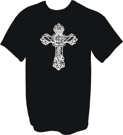 Wings Within Cross Christian T-Shirt in Black by CROSS