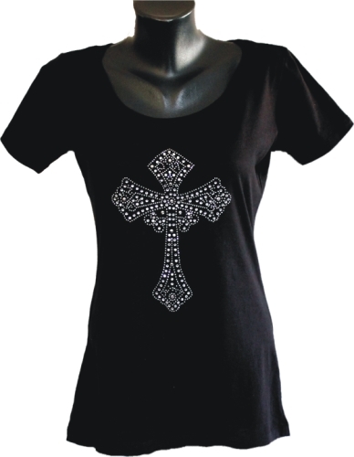 Bling Cross Ladies Shirt